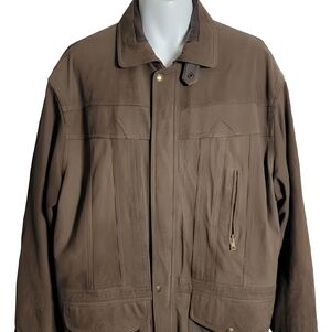Men's Classic Brown Military Field Jacket